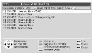 LOEWE 32 articos - EPG gebruiken - 3