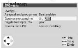LOEWE 32 articos - Gegevensverzameling in-/uitschakelen - 3