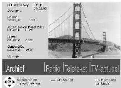 LOEWE 32 articos - Gebruik van de dialoogfunctie (hier beschreven voor "TV-actueel"): - 3