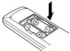 KENWOOD HM-535 - Plaatsen van batterijen - 2
