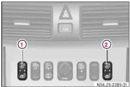 Mercedes-Benz Vaneo (2004) - シートヒーター\* - 1