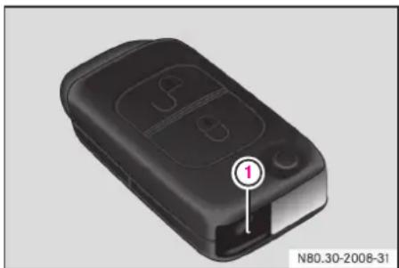 Mercedes-Benz Vaneo (2004) - リモコン機能の設定を切り替える - 1