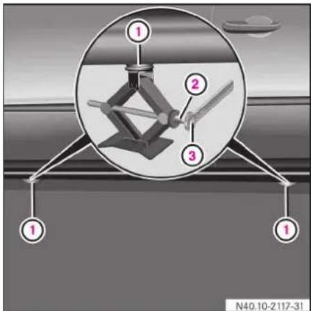 Mercedes-Benz Vaneo (2004) - パンクしたとき - 1