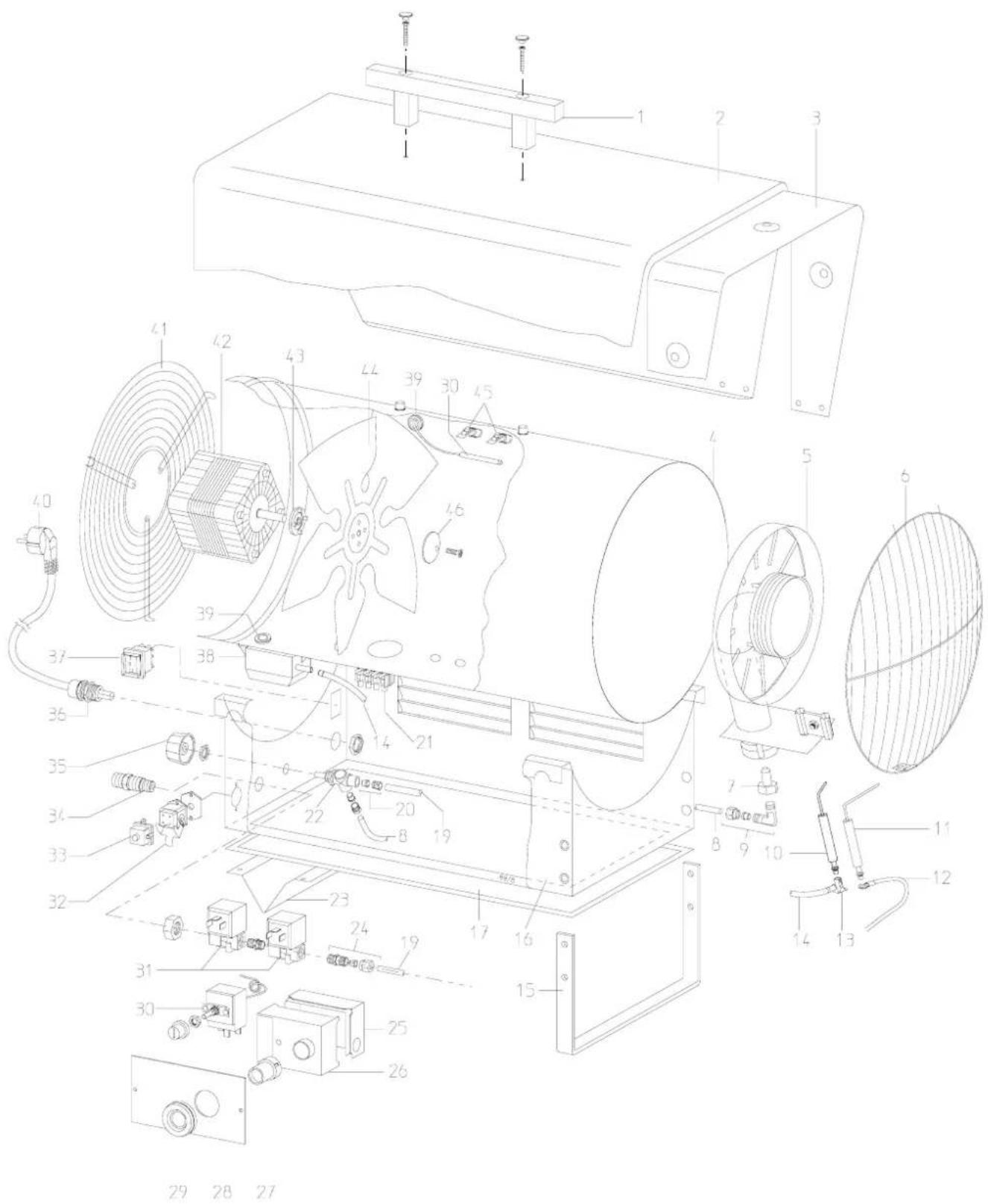 REMKO PGT 60E - Montagetekening PGT 60 / 60 E - 1