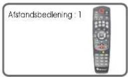 Afstandsbedlening : 1