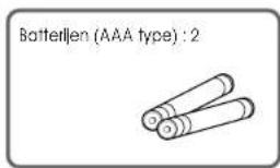 Batterljen (AAA type) : 2