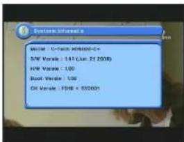 Systems Information Name: C:\Tech H00002-C+ S/W Version : 141 (Lum. 21 2008) HW Version : 100 Boot Version : 100 OH Version : FSHB + ST2001