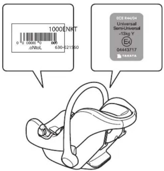 1000ENKT 0 0 00000 0 000 .0NtoL 630-021560 ECE R44/04 Universal Semi-Universal -13kg Y E4 04443717 TAKATA