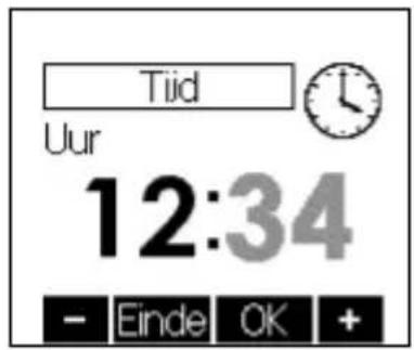 Tiid Uur 12:34 - Einde OK +