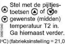 FERROLI Romeo DRS0034 - Stel de drie gewenste kamertemperaturen in (laag - midden - hoog) - 6
