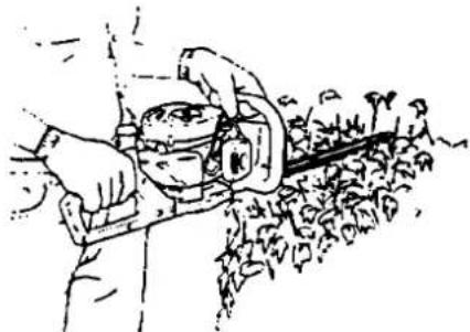 ECHO HC-1500 - Werk veilig en vermijd beschadiging van de heggenschaar - 1