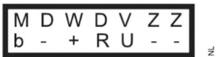 M D W D V Z Z b - + R U - -