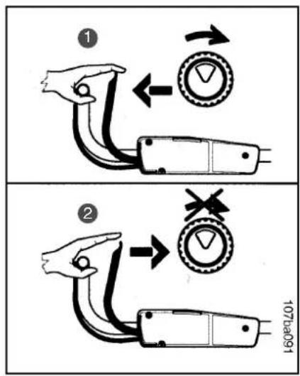 VIKING MB 505 E - Motor uitschakelen: - 1