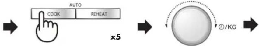 SHARP R-940 - a) De ingestelde tijd veranderen voor de SENSOR, AARDAPPEL-en SNELSTART-functie: - 2