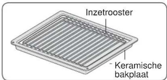 Inzetrooster Keramische bakplaat