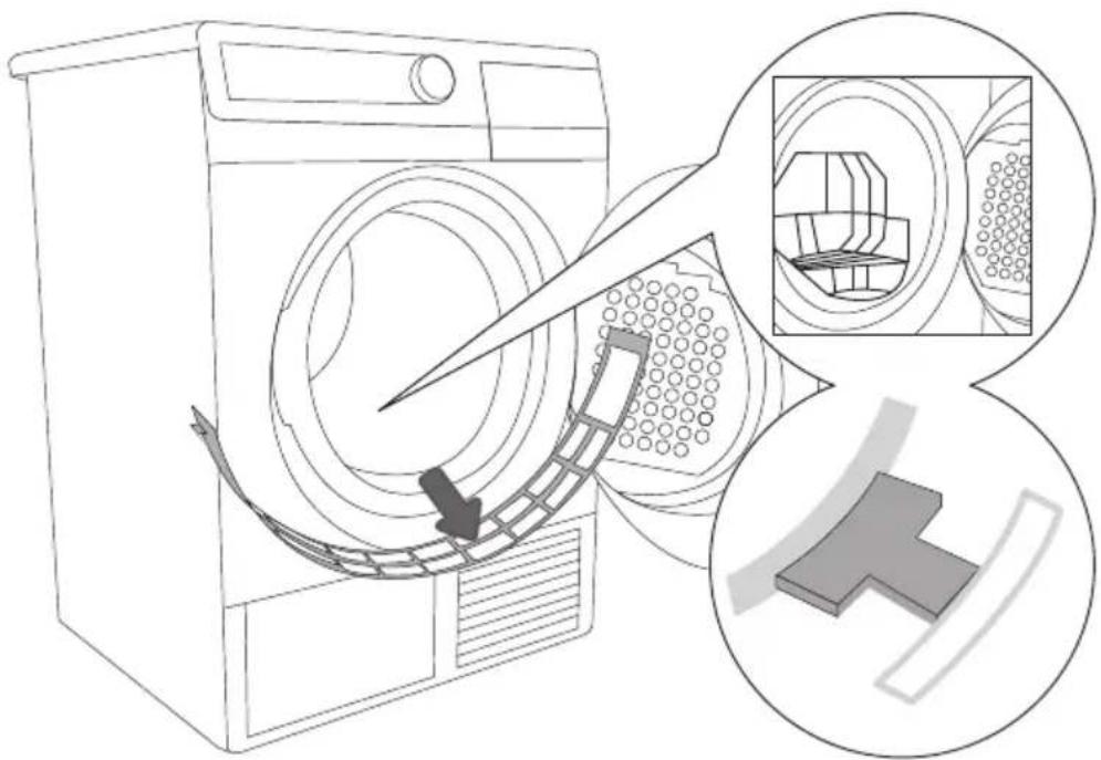 Pelgrim PWD112WIT - Wanneer het drogen gereed is, plaatst u de filter terug. - 1