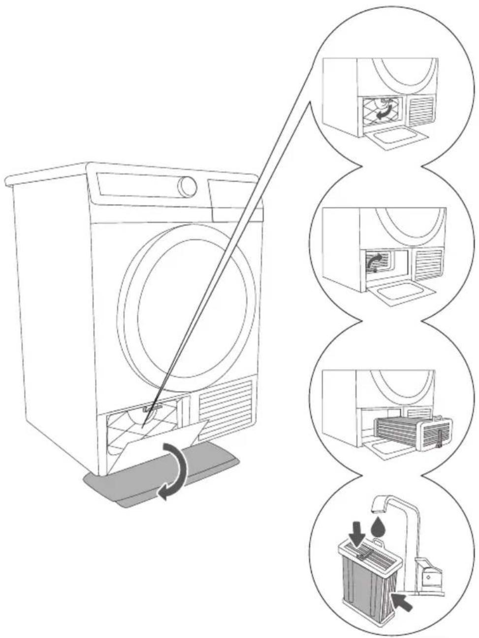 Pelgrim PWD111WIT - CONDENSER REINIGEN - 1