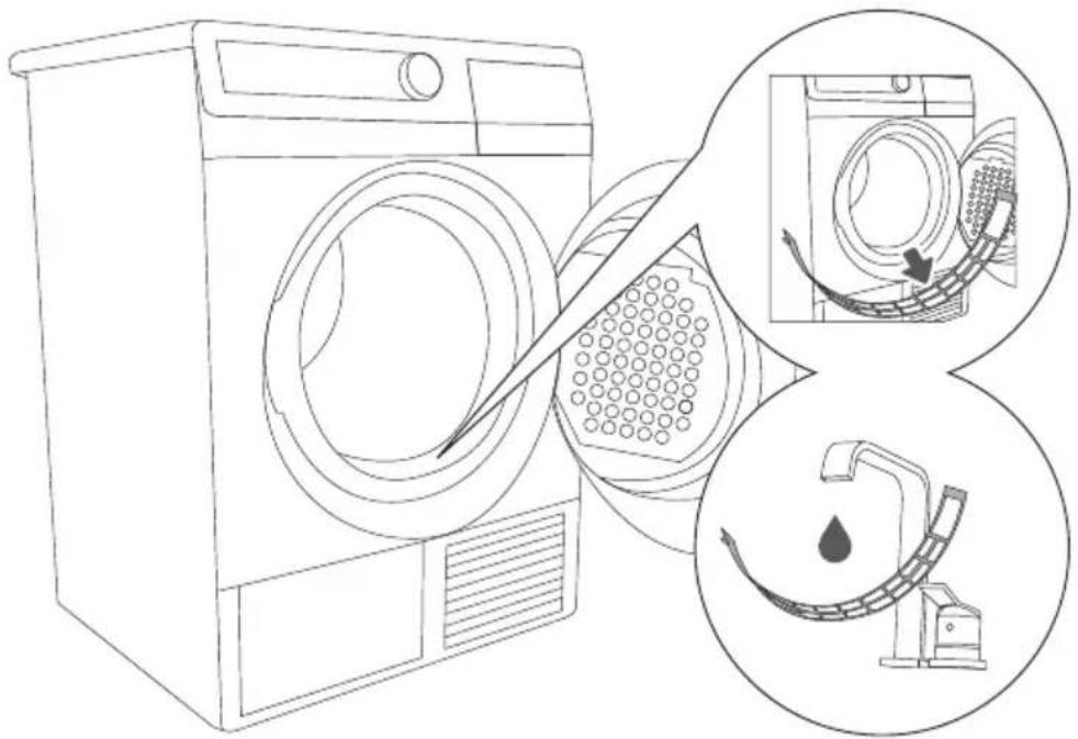 Pelgrim PWD110WIT - FILTER AAN DE ONDERKANT VAN DE DEUROPENING REINIGEN - 1