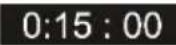 AKAI CT-V14MT - Sleep Timer indicator van de laatste minuut - 1