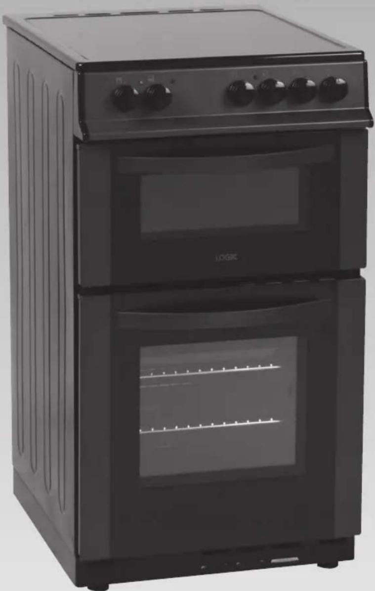 Logik LFTC50A12 - Free-Standing Twin Cavity Electric Cooker - 1