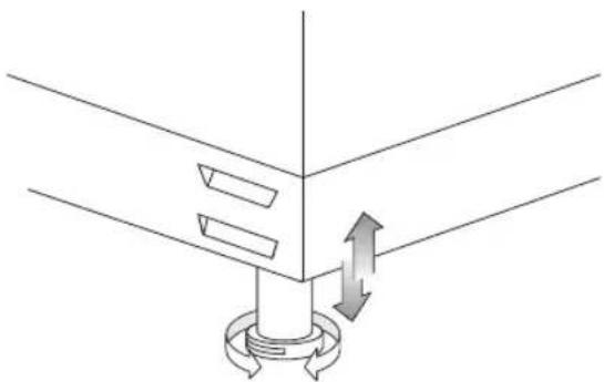Logik LFTC50A12 - Adjusting the Feet - 2
