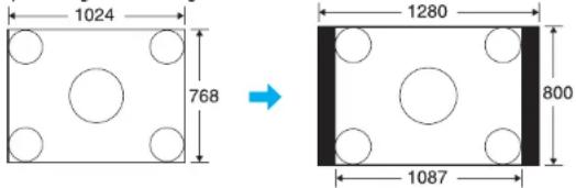 EPSON EB-S92 - De hoogte-breedteverhouding wijzigen voor computerbeelden (EB-W10/W9) - 1