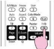 EPSON EB-S92 - Druk op de [Help]-knop. - 1