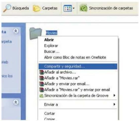 Búsqueda Carpetas Sincronización de carpetas Movie Abrir Explorar Buscar... Abrir como Bloc de notas en OneNote Compartir y seguridad... Añadir al archivo... Añadir a "Movies.rar" Añadir y enviar por email... Añadir a "Movies.rar" y enviar por email Sincronización de la carpeta de Groove Enviar a Cortar Coniar