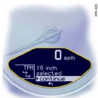 PORSCHE Boxter S (2009) - Tire selection in the "Set" menu - 6