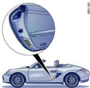 PORSCHE Boxter S (2009) - Removing the battery cover - 1
