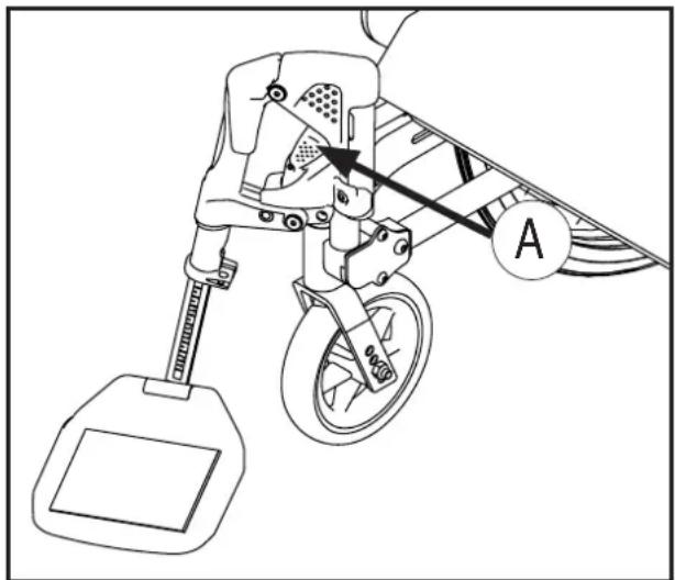 Handicare Emineo - Beensteunen uitklappen/bevestigen/ verwijderen Figuur 7 en 8 - 1
