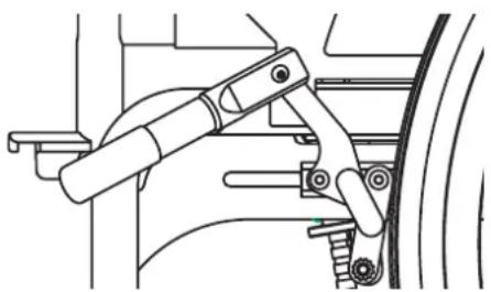 Handicare Emineo - Gebruik van de remmen Figuur 9 - 2