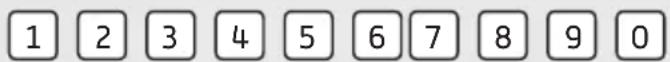 1 2 3 4 5 6 7 8 9 0