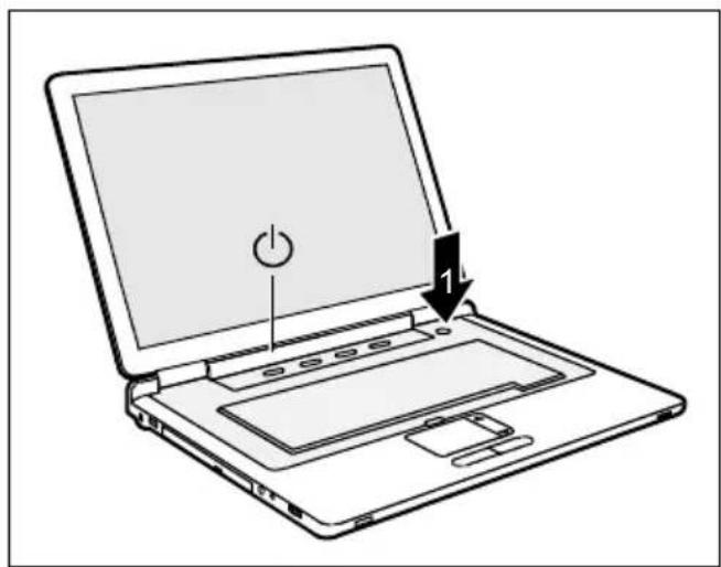 FUJITSU SIEMENS AMILO M1437G - Notebook inschakelen - 2