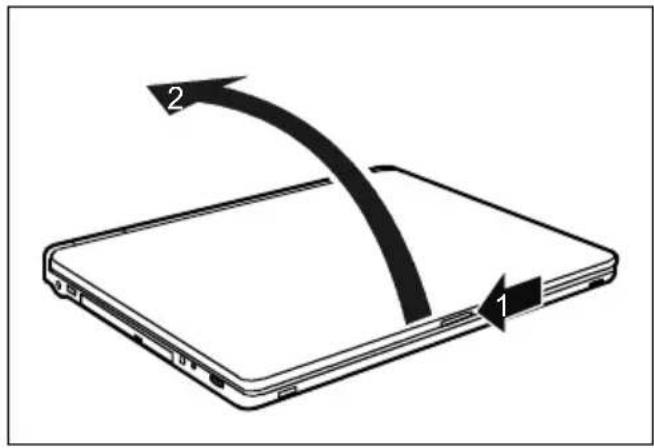 FUJITSU SIEMENS AMILO M1437G - Notebook inschakelen - 1