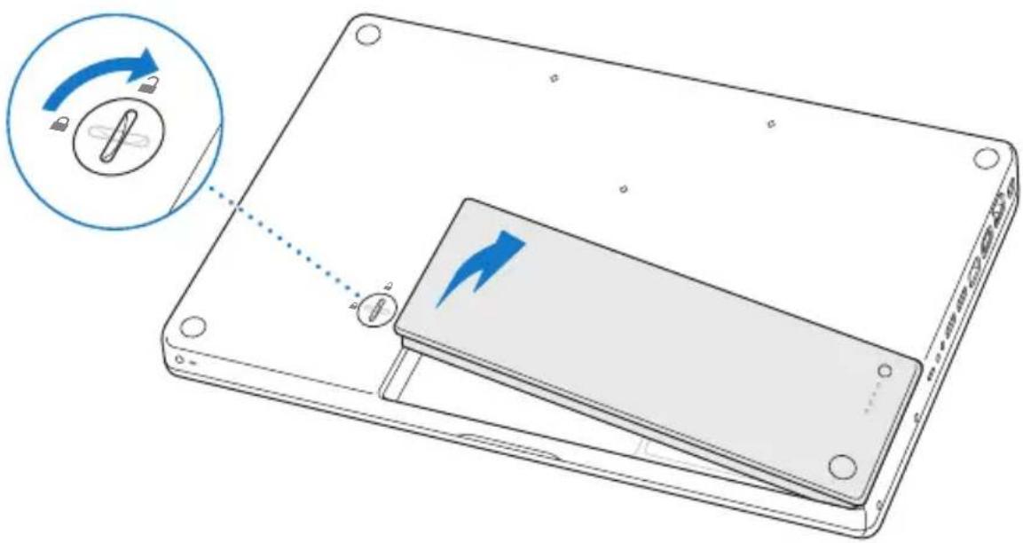 APPLE MacBook (mid 2006) - Stap 1: de batterij verwijderen - 1