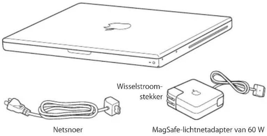 Wisselstroom- stekker Netsnoer MagSafe-lichtnetadapter van 60 W