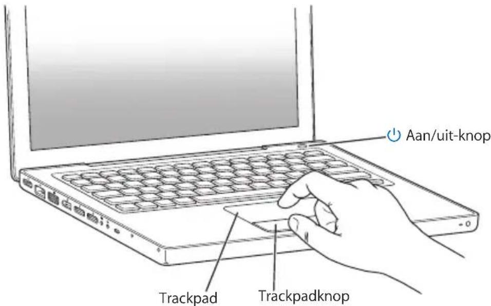 Aan/uit-knop Trackpad Trackpadknop