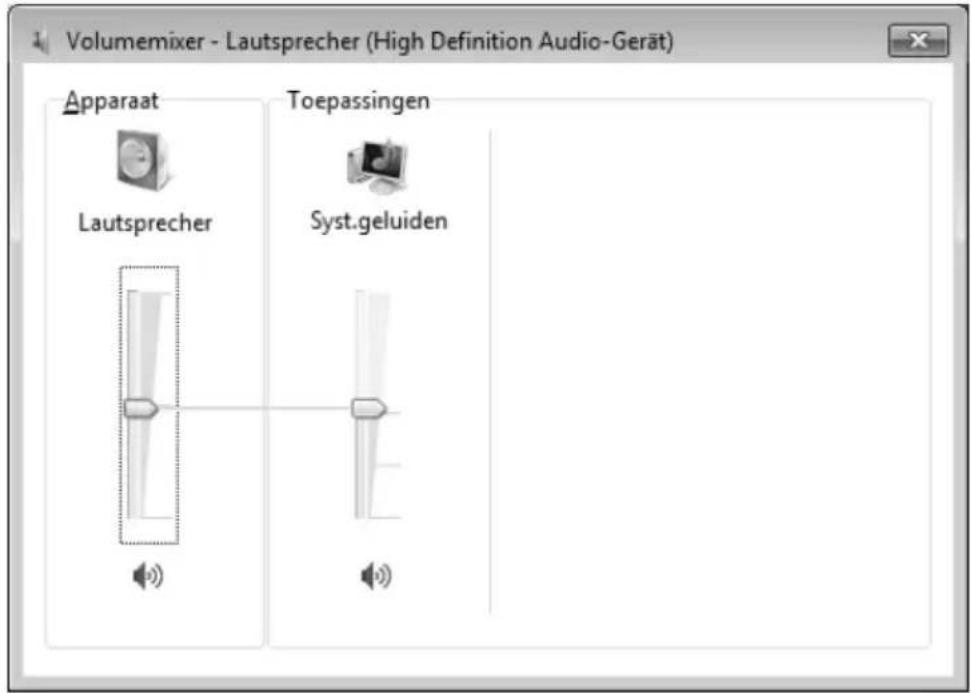 Volumemixer - Lautsprecher (High Definition Audio-Gerät) Apparaat Lautsprecher Toepassingen Syst.geluiden