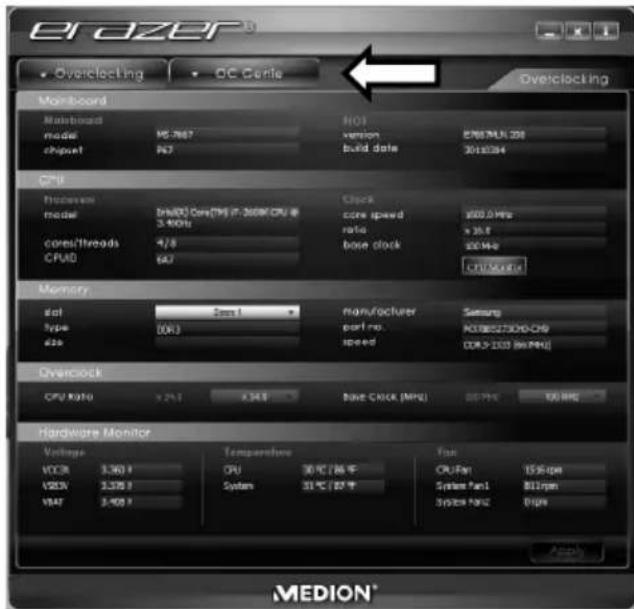 Elozer Overclocking DC Genie Overclocking Mon board Mainboard model CPU modell CPU CPU Processors model core/Threads CPU0 Memory slot type size 2.5x1 00K3 2.5x1 2.5x1 2.5x1 2.5x1 2.5x1 2.5x1 2.5x1 2.5x1 2.5x1 2.5x1 2.5x1 2.5x1 2.5x1 2.5x1 2.5x1 2.5x1 2.5x1 2.0x1 CPU Ratio Temperature CPU System 30 Hz (86 Hz) 31 Hz (87 Hz) CPU Fan System Fan1 System Fan2 150 Hz 810 Hz Type Hardware Monitor Voltage VCCR 3.36V VCCN 3.37V VBAT 3.40V MTION®