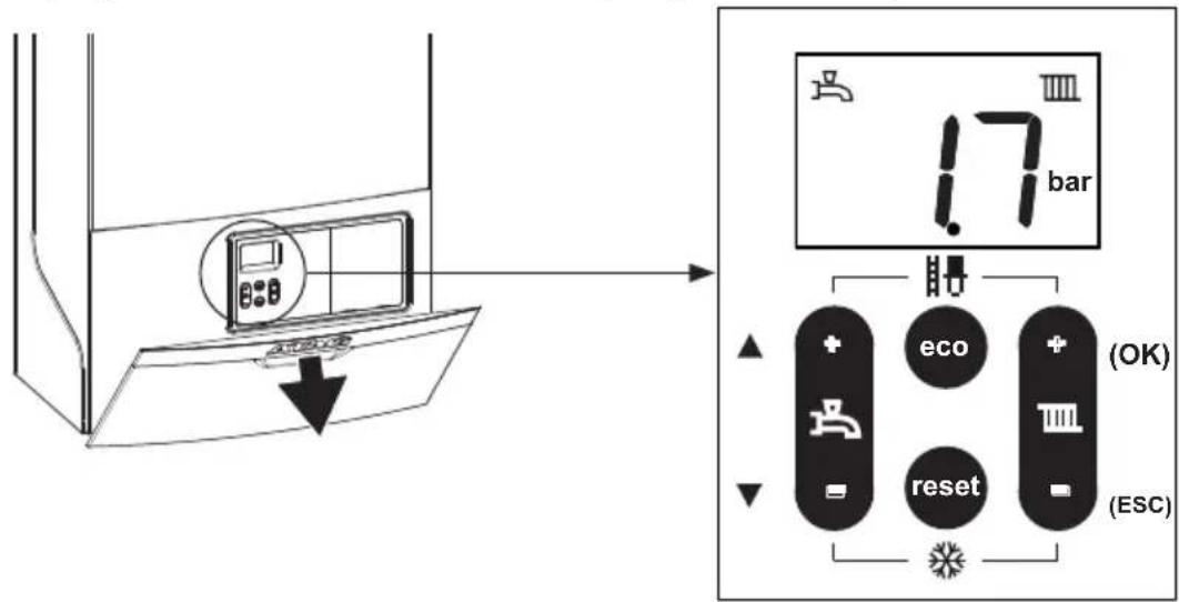 Atag I36C - Display en toetsen - 1