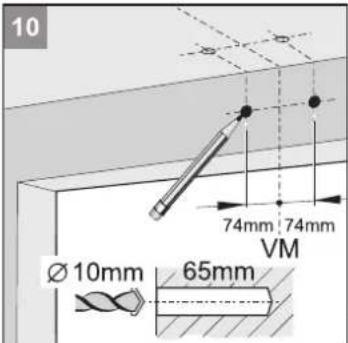 10 74mm 74mm VM Ø10mm 65mm
