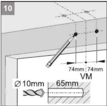 10 74mm 74mm VM Ø10mm 65mm