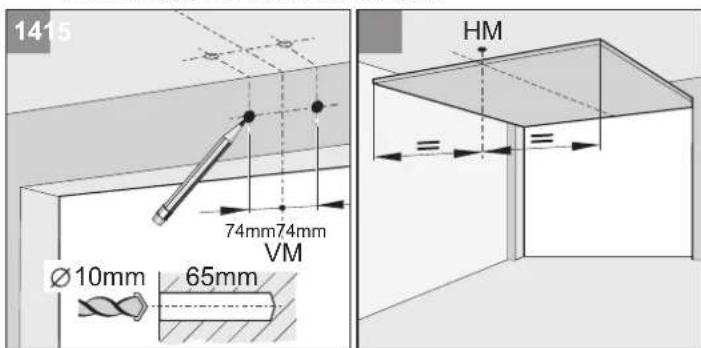 1415 74mm74mm VM Ø10mm 65mm HM