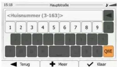 1 2 3 4 5 6 7 8 9 QWE Terug + Meer ✓ Klaar
