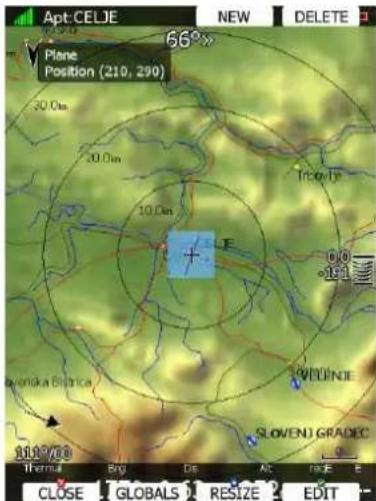 Apt: CELJE 66° Plane Position (210, 290) 30.0m 30.0m 10.0m Trac-Te 60 -151 Avonika Bijnica WJUNIE SLOVENI GRADEC 111/00 Thermal Beg DE Alt RSF E CLOSE GLOBALS RESIZE EDIT