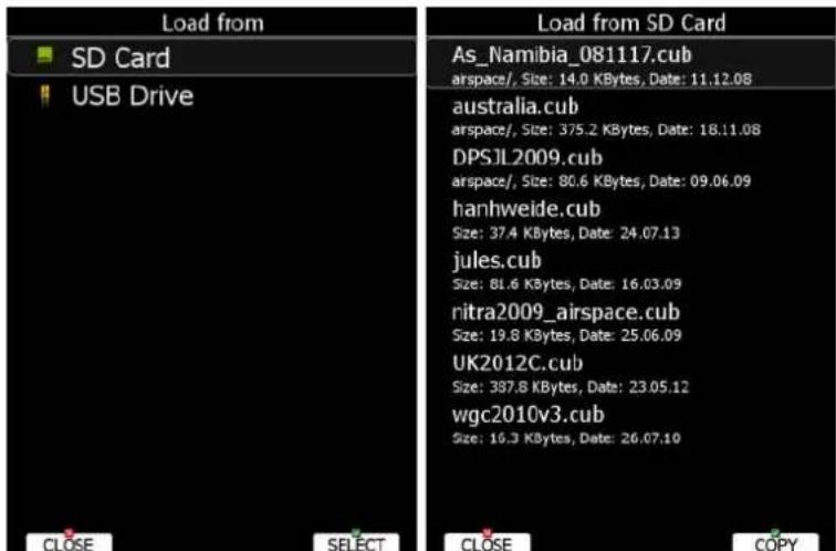 Load from SD Card USB Drive Load from SD Card As_Namibia_081117.cub arspace/, Size: 14.0 KBytes, Date: 11.12.08 australia.cub arspace/, Size: 375.2 KBytes, Date: 18.11.08 DPSJL2009.cub arspace/, Size: 80.6 KBytes, Date: 09.06.09 hanhweide.cub Size: 37.4 KBytes, Date: 24.07.13 jules.cub Size: 81.6 KBytes, Date: 16.03.09 ritra2009_airspace.cub Size: 19.8 KBytes, Date: 25.06.09 UK2012C.cub Size: 387.8 KBytes, Date: 23.05.12 wgc2010v3.cub Size: 16.3 KBytes, Date: 26.07.10