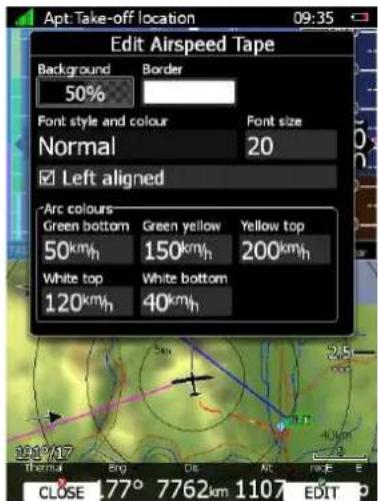 LXNAV LX9070 - Snelheidsband - 2