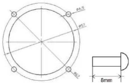 φ4.5 φ5.7 φ6.2 8mm