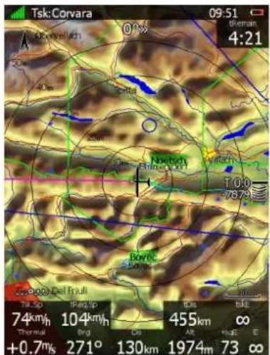 Tsk: Corvara 0.2% 4:21 09:51 tkemain 4:21 40km 30km 20km Newbach Erlmuk Vitch T 0.0 78.7% Bovoc Bovoc Cavago Del Friuli 74km/h Thermal 104km/h Eng Cio Alt MGE E +0.7m/s 271° 130km 1974m 73∞